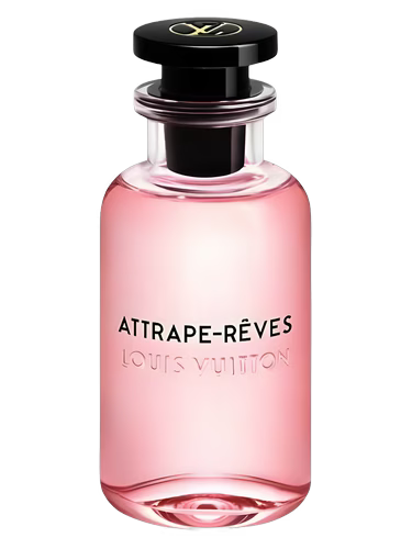 attrape-reves perfume bottle with black cap on a white background